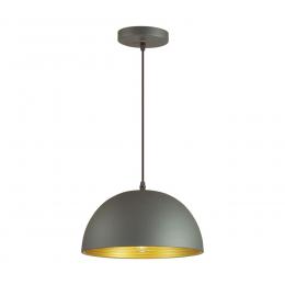 Odeon light 3349/1 PENDANT ODL17 380 темно-серый/золотой Подвес E27 60W 220V UGA  купить